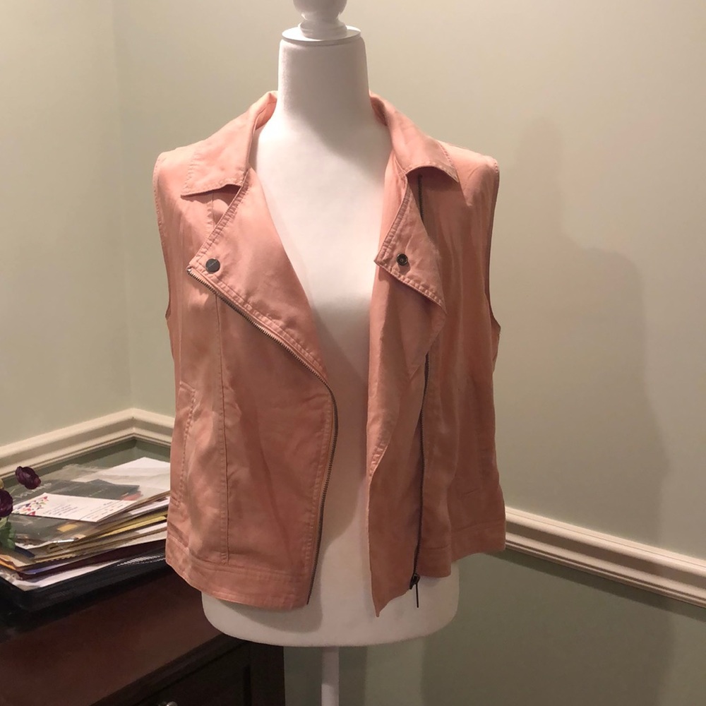 Sanctuary Pink Zip Up Vest